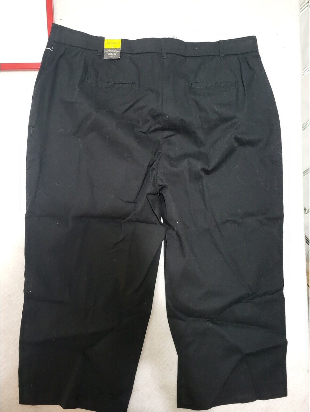 Black Wide L&W capri Shannon Pants Size 18W NWT